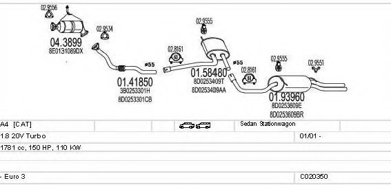 MTS C020350007697 Exhaust System